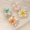 Presilha de Cabelo Colorida de Frangipani Mais Vendida no Exterior Fashion Prendedor de Garra de Flor Garra Lateral Feminina Retrô Garra do Meio Parte de Trás da Cabeça