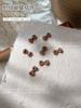 Internet Red Explosion Leopard Bow Nail Jewelry Color Exquisite Sweet Flat Wear Armor Decoration Atacado