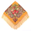 Estilo Étnico Retrô Franja Quadrado Primavera Verão Outono Inverno Baotou Bigode Lenço Boêmio Flor Comércio Exterior Lenço