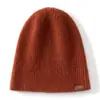 Chapéu de Tricô de Caxemira, Chapéu de Lã Unissex de Cor Pura, Chapéu para Esportes ao Ar Livre, Chapéu Quente para Montanhismo, Chapéu para Ciclismo Frio