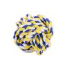 En stock, venta al por mayor, juguetes para mascotas, pelota de cuerda de algodón tejida, peluche dorado, pelota de cuerda para limpiar molares, juguete para perros
