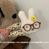 Presilha de Cabelo Grande Miffy Floral Café com Leite Desenho Animado Bico de Pato, Novo Acessório de Cabelo para Meninas Outono/Inverno para Franja e Penteados