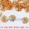 Material para joyería DIY cobre puro chapado en oro grueso de 24 quilates portaflores sombrero de flor retención de color un año comparable al paquete de oro Serie II