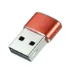 Adaptador Conversor Plugue Adaptador OTG para Celular Adaptador USB C Fêmea para USB 2.0 Liga de Alumínio