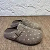 Sandálias Birkenstock Fechadas de Bolinhas para Mulheres, Sola Grossa, Novo Modelo Verão 2026, de Calçar, Antiderrapante, Meias-Chinelos Casuais