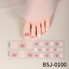 Zhengxiang Calcomanías Personalizadas de Gel para Uñas Arte Francés para Pies Luz UV Semi-horneadas Semi-curadas Calcomanías para Uñas de los Pies Venta al Mayoreo Comercio Exterior