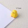 Pequeño pollo amarillo, muñeco tridimensional, decoración, emoción curativa, pato, accesorios de resina, joyería de bricolaje, crema, pegamento, caja de papelería