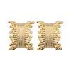 Pendientes de Fantasía con Textura Hechos a Mano de Diseño de Nicho 2025 Nuevo Estilo Caliente Pendientes Elegantes de Alta Gama Únicos para Mujeres