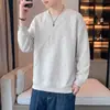 M-8XL2026 Moletom Estampado Novo de Outono para Homens, Camiseta Plus Size Solta com Gola Redonda, Blusa de Manga Longa Masculina