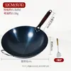 Panela de Ferro Antiga para Uso Doméstico, Panela de Ferro Fundido Sem Revestimento, Frigideira Antiaderente, Fundo Redondo para Atacado, Panela de Ferro Pré-Temperada, Dropshipping Disponível