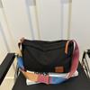 Bolsa de Ombro da Moda Bolsa Travesseiro Simples Retrô 2024 Novo Verão Bolsa Simples da Moda de Grande Capacidade para Mulheres