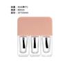 Esmalte de uñas embotellado en vidrio 5ml8ml10ml cuadrado plano con pincel para maquillar botella cosmética de vidrio transparente vacía