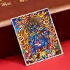 Dzambala Negro pintado tibetano pintura Thangka pintada a mano lienzo central impresión microchorro Thangka cultural y creativo Zakiralam al por mayor