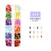 Nuevas Joyas para Manicura Joyería de Diamantes 12 Cajas Joyería de Aleación con Lentejuelas Remache Ojo de Caballo Joyería de Perla y Pedrería