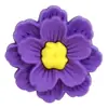 Flores Coloridas Adesivos de Borracha Macia 3D Decorações Planas para Capas de Celular Papelaria Acessórios de PVC 3D Acessórios para Joias DIY