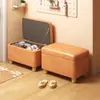 Banqueta Multifuncional para Trocar Sapatos, Banco Baú, Banqueta Pequena, Banco de Entrada para Casa, Banco Longo, Banqueta Baixa, Banqueta com Assento Estofado, Banqueta Quadrada