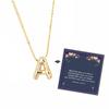 Collar con colgante de 26 letras de burbuja nuevo transfronterizo europeo y americano, collar de cadena con cuentas de letras de globo personalizadas, collar de cadena para clavícula