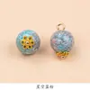 Botão Decorativo de Flor em Metal Estilo Nacional Imitação de Jade Vintage para Camisa Cheongsam Acessórios de Vestuário Botão