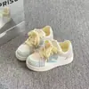2026 Estilo Nuevo Zapatos de Lona a Cuadros Azules y Blancos Bloques de Color para Mujer Estilo Fresco Femenino Suela Gruesa Zapatos Blancos Versátil Casual para Estudiante
