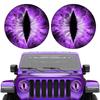 Pegatinas para faros delanteros de Wrangler con diseño de ojo de bestia de una sola pasada.