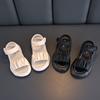 Sandalias para niñas, zapatos de princesa de suela suave para niños, nuevas de verano para niñas pequeñas, zapatos deportivos casuales de playa para bebés, zapatos de bebé de talla mediana y grande