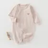 Macacão de Bebê Roupa de Primavera e Outono Algodão Puro Roupa Íntima Sem Costura Macacão Roupa de Casa Roupa de Dormir Roupas para Recém-Nascidos