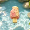 Hielo Crujiente Simulado Divertido Paleta de Hielo Miniatura Comida Juguete Llavero Colgante Pasador DIY Goma para el Cabello