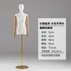 Mannequin Feminino de Meio Corpo com Cobertura de Tecido, Adereço de Exibição com Membros Móveis para Vitrine de Loja de Roupas