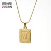 Cadena de hueso de serpiente de acero inoxidable transfronteriza con 26 letras inglesas Collar para hombre Acero de titanio 18K Cadena de hueso de serpiente para mujer Nuevo estilo