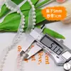 En stock: Cinta de Hilo de Nieve con Borde de Perlas en Blanco y Negro con Encaje de Perlas, Cinta de Hilo con Perlas de Cristal con Encaje Floral Incrustado