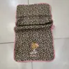 Touca Seca para Cabelo Hello Kitty em Couro Preto para Mulheres, Forte Absorção de Água, Secagem Rápida, Toalha de Gato com Estampa de Leopardo em Veludo Coral e Toalha de Banho Personalizadas