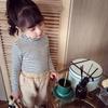 Camisa listrada de lã dupla face para meninas, outono e inverno, gola alta, espessada, média e grande, camiseta infantil, top quente infantil