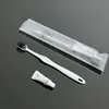 Hotel Hotel Escova de Dente Descartável Pasta de Dente Kit de Higiene Pessoal Pousada Cabelo Macio Dentes 2 em 1