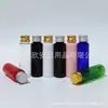Botellas negras y marrones de 30 ml con hombro plano y tapas de aluminio, adecuadas para agua, loción, aceites esenciales, botellas de hidrosol azules de 30 ml, botellas para cebo y botellas de glicerina