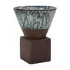 Forno copo de café terno grés vintage nicho criativo design sentido latte Garland Cup copo de cerâmica de alta aparência
