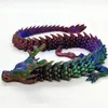 Adorno de Dragón Articulado Impreso en 3D, Decoración Móvil para Paisajismo de Acuario de Dragón, Juguete Modelo de Dragón Chino, Adorno de Dragón Móvil