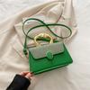 Bolsas de Alta Gama Transfronterizas para Mujer 2025 Nuevo Versátil Estilo Europeo y Americano Lujo Ligero Exquisito Combinación de Colores Bolso Cuadrado Pequeño de Hombro Cruzado