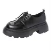 Zapatos Pequeños de Cuero con Suela Gruesa Estilo Británico para Mujer, Mocasines Versátiles, Nuevo Estilo Verano 2024, Zapatos Mary Jane de Suela Suave