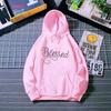 Sudadera con capucha transfronteriza para mujer, primavera, nuevo diseño, sentido, talla grande, holgada, con forro polar, estampado pequeño, ropa de talla grande
