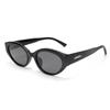 80312Gm Gafas de Sol de Alta Gama del Mismo Estilo para Mujer con Decoración Anti-UV Moda Retro Ovaladas Gafas de Sol