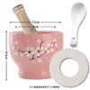 Prensa de ajo de estilo antiguo, tapa extra gruesa anti-salpicaduras, machacador de ajo, triturador de ajo manual, grado alimenticio