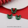 Desenho Animado de Natal Boneco de Neve Homem de Gengibre Resina Patch DIY Feito à Mão Capa de Celular Decoração de Copo d'Água Pequenos Acessórios