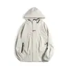 Chaqueta con capucha de color liso para primavera, Dopamina, con bolsillo para cargar, informal, deportiva, para montaña, exterior, para hombres y mujeres