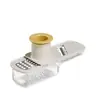 Cortador de Verduras Multifuncional 3 en 1, Rallador Doméstico de Acero Inoxidable, Rebanador de Jengibre y Ajo, Rallador con Protección para la Mano, Herramienta para Cortar Verduras