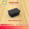 25*38mm Preto Quadrado Tubo Prateleira Móveis Ferro Tubo Vedação Móveis Plugue Interno Plugue Interno Tubo De Ferro Plugue Interno