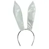 Diadema de Orejas de Conejo de Cuero Negro Pure Desire para Mujer Halloween Sexy Estilo Abstinencia Cosplay Linda Diadema de Chica Conejito Disfraz