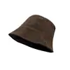 Sombrero de Cubo de Gamuza de Estilo Coreano Atmosférico con Cara Lisa para Cubrirse la Cara para Otoño e Invierno con Cordón Ajustable, Sombrero Cloche Sencillo y Versátil para el Uso Diario para Mujeres