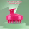 Producto de cuidado personal de uso diario más vendido a nivel transfronterizo: Cepillo de champú de silicona pura para masajear y limpiar el cuero cabelludo, eliminar la suciedad, y un peine para bañar/lavar el cabello