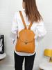Mochila Original Hecha a Mano de Cuero Genuino para Mujer Capa Superior de Piel de Vaca 2021 Nuevo Estilo Simple Retro Artístico Cuero Suave Mochila Pequeña