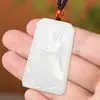 Colgante de Jade Natural Afgano Dios del Mar Mazu al por Mayor para Hombres y Mujeres, Colgante de Jade Mazu Lin Mo